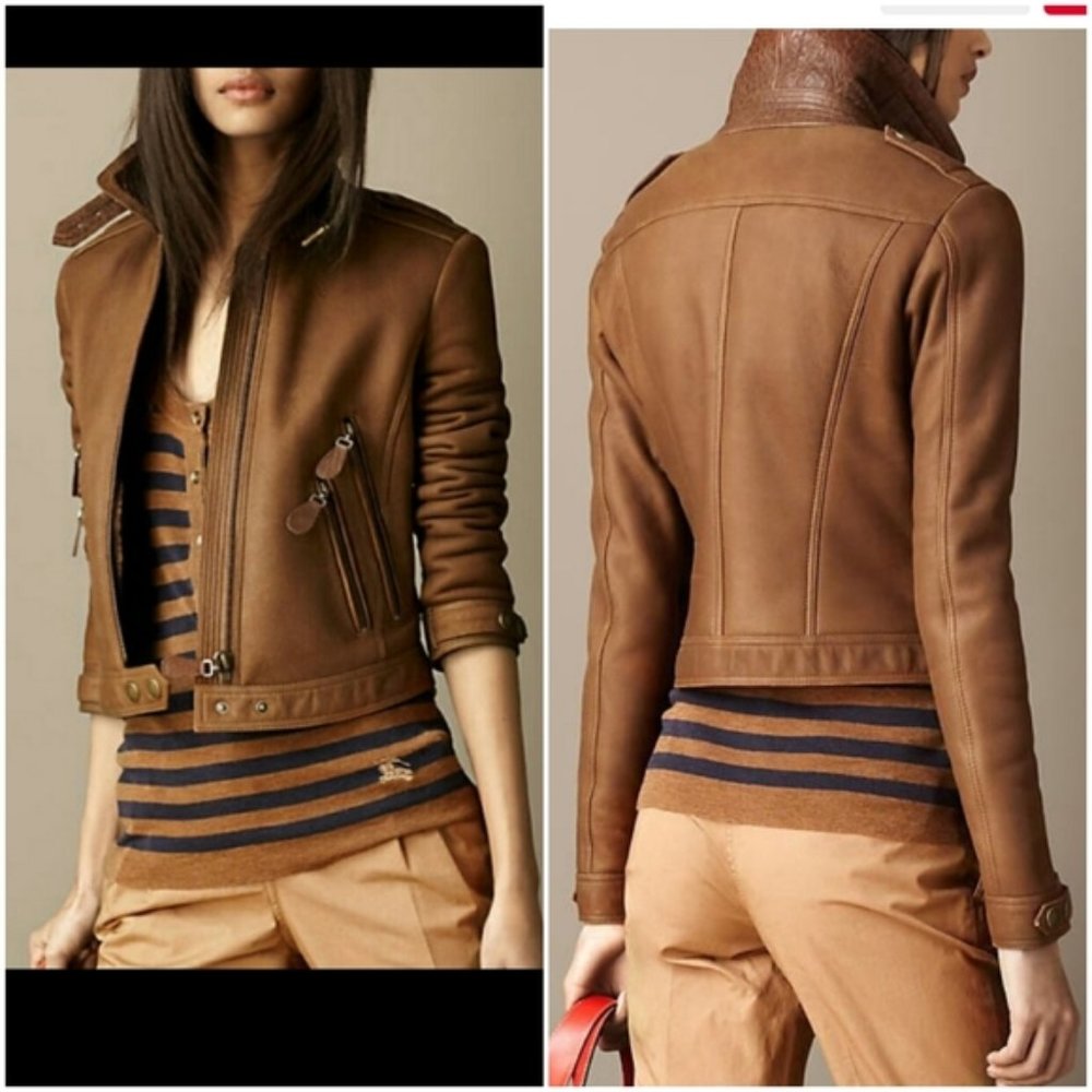 BURBERRY BRIT Roebuck Genuine Shearling Jacket